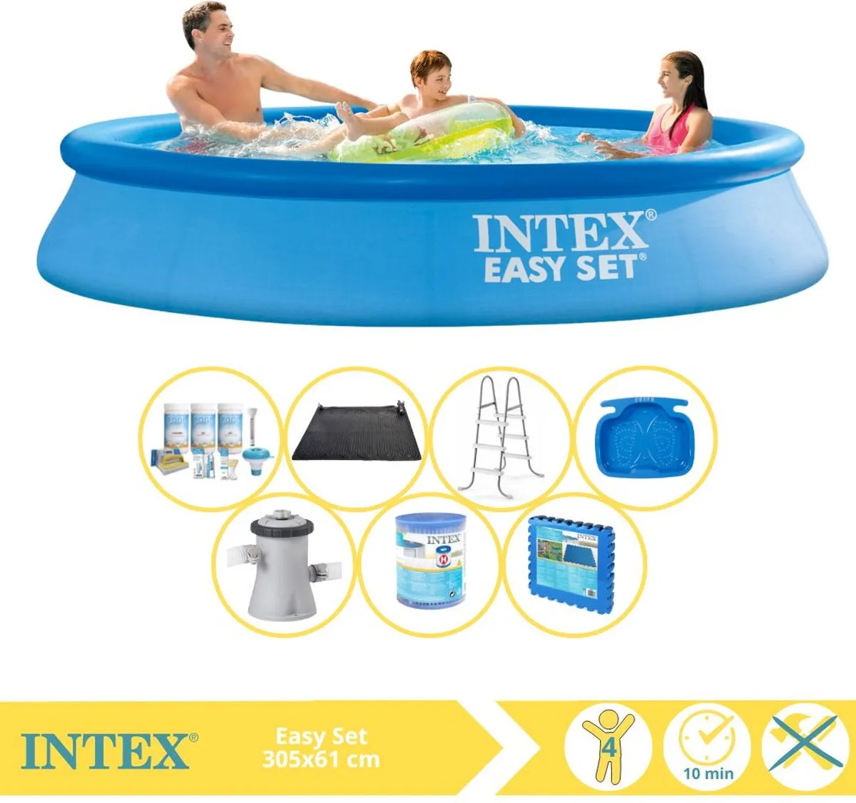 Intex Easy Set 28116NP Opblaaszwembad 305x61cm