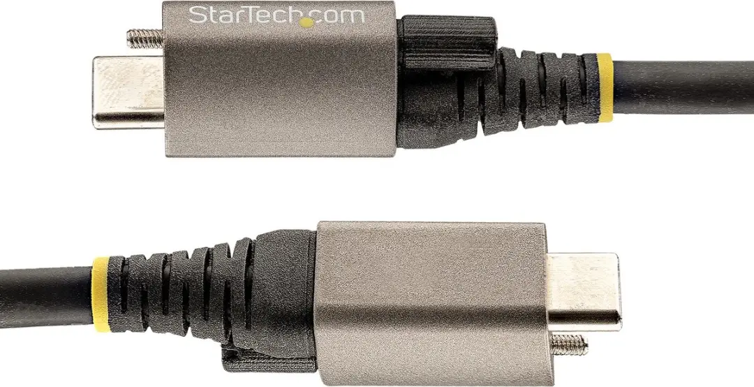 Startech USB31CCTLKV50CM USB-C Kabel - 0,5m Vergrendelbaar - Zwart - afbeelding 6 van 6