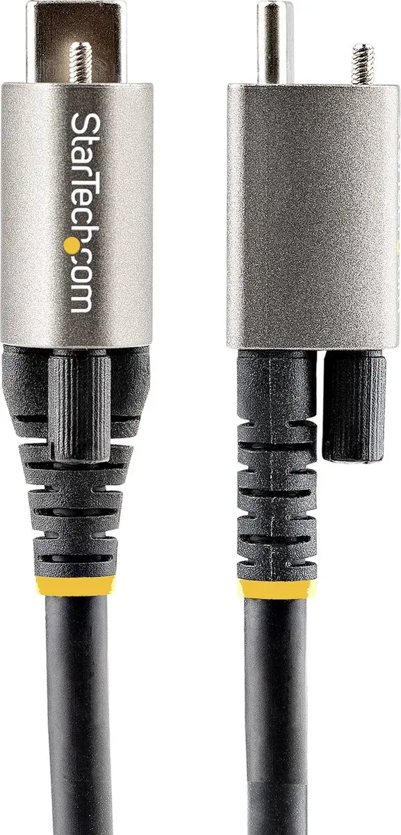 Startech USB31CCTLKV50CM USB-C Kabel - 0,5m Vergrendelbaar - Zwart