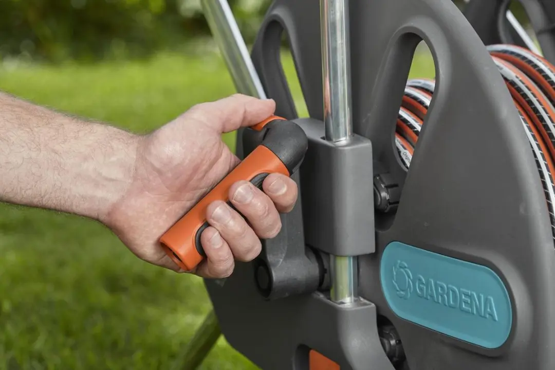 Gardena CleverRoll L Easy Slangwagen 100m - Grijs/Orange/Blauw
