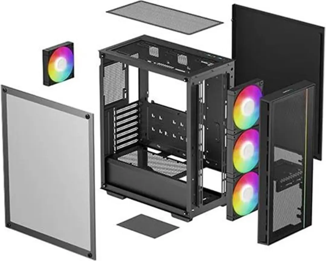 DeepCool Matrexx 55 Mesh V4 C ATX Behuizing - 4 Ventilatoren