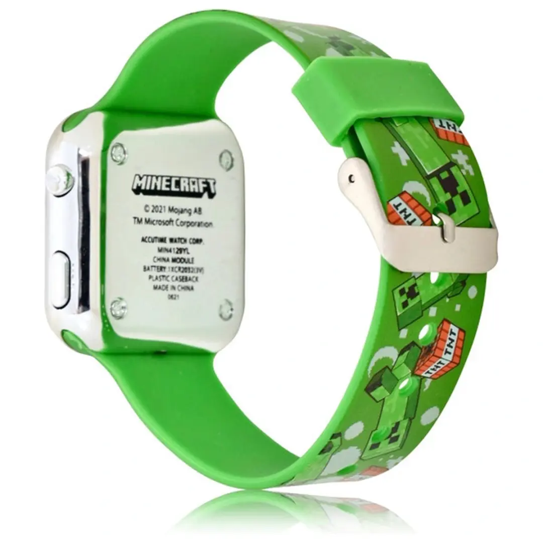 Minecraft LED Kinderhorloge - Groen