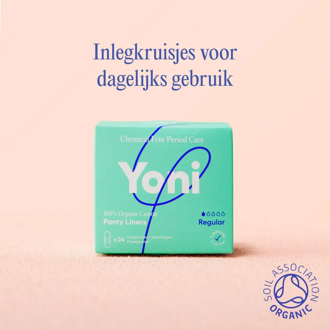 Yoni Inlegkruisjes Regular Biologisch Katoen - 120 Stuks