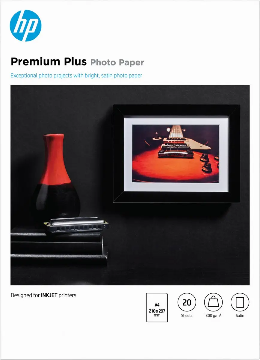 HP Premium Plus Fotopapier A4 20 Vel