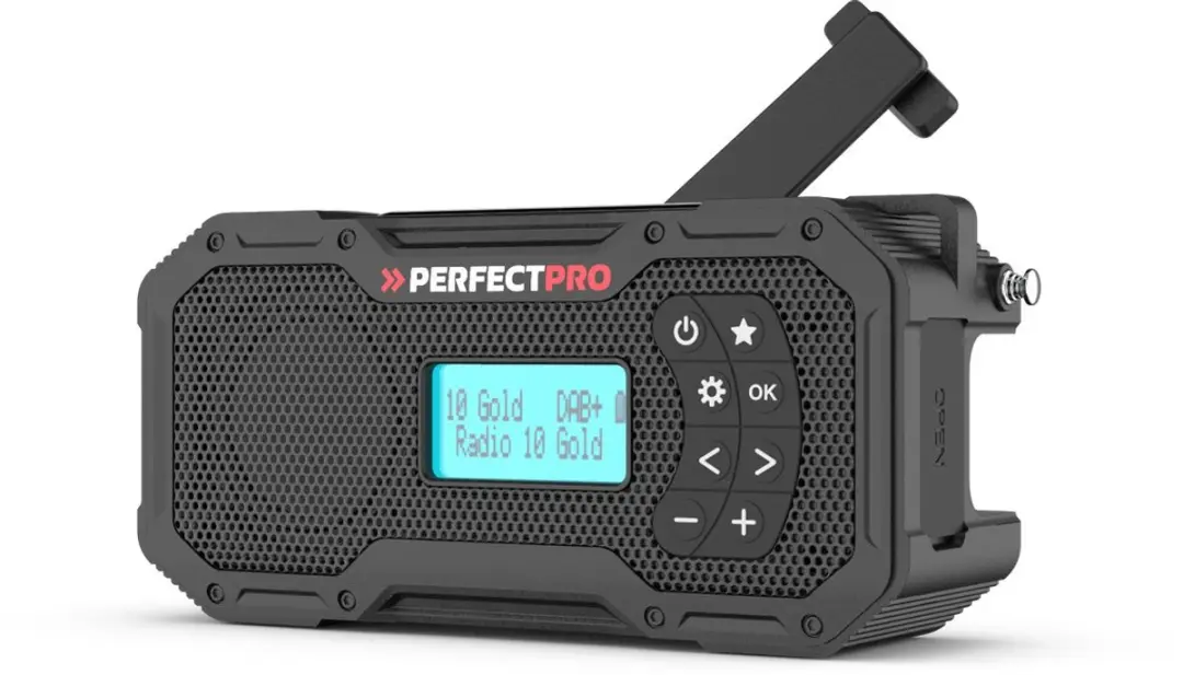 Perfectpro E-100 Noodradio DAB+/FM/Bluetooth - 7W - Zwart