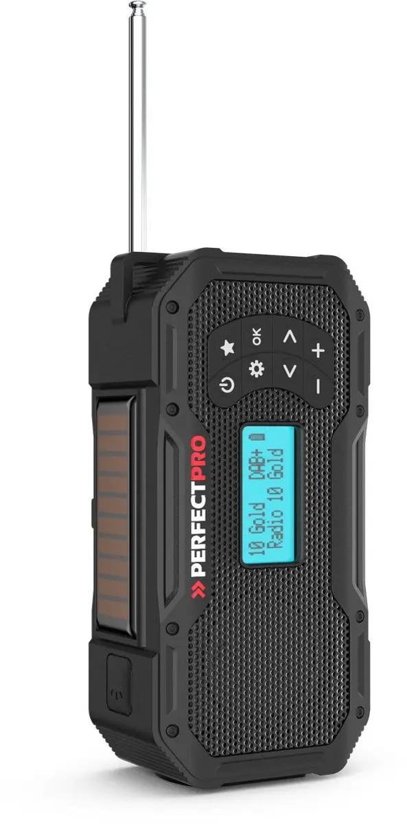 Perfectpro E-100 Noodradio DAB+/FM/Bluetooth - 7W - Zwart - afbeelding 6 van 6