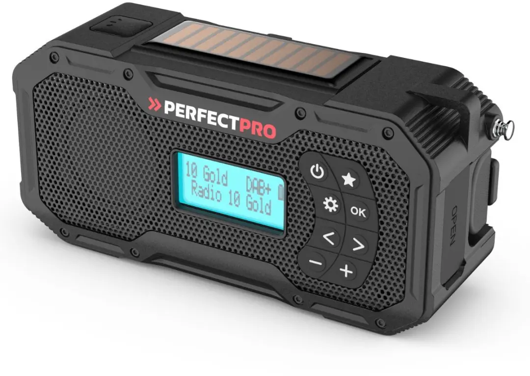 Perfectpro E-100 Noodradio DAB+/FM/Bluetooth - 7W - Zwart