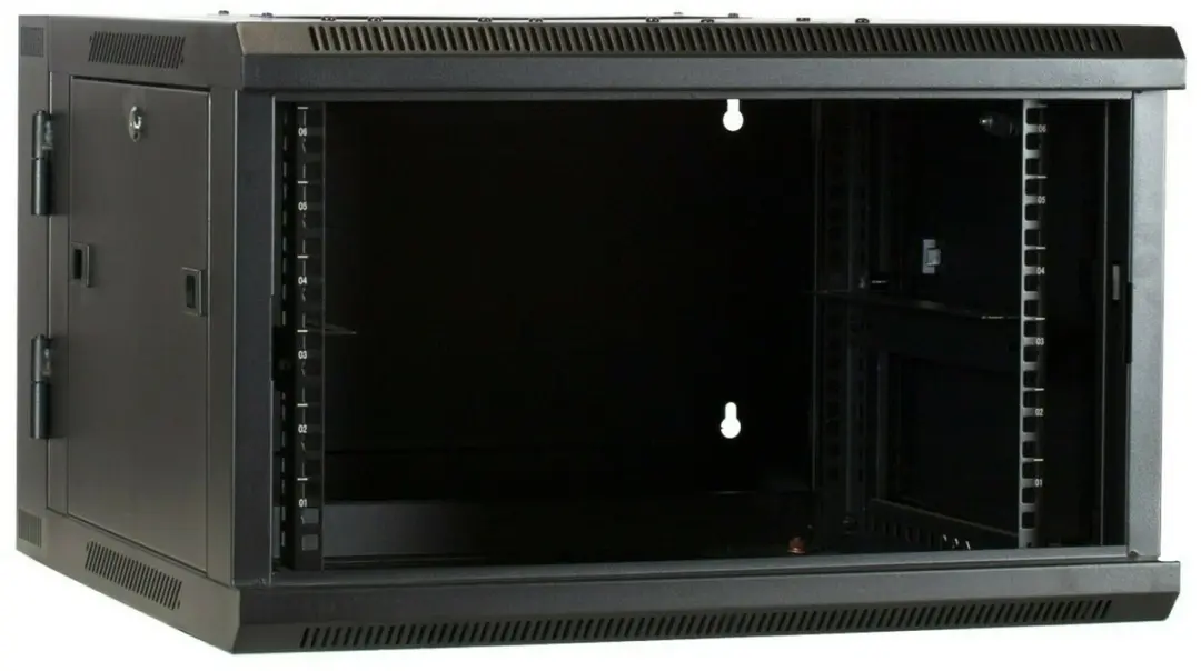 DSIT DS6606-DOUBLE Wandkast 600x600x368mm - 6U - 19" - Zwart