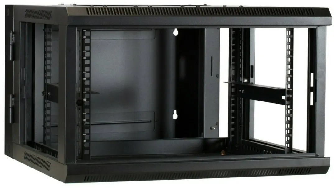 DSIT DS6606-DOUBLE Wandkast 600x600x368mm - 6U - 19" - Zwart
