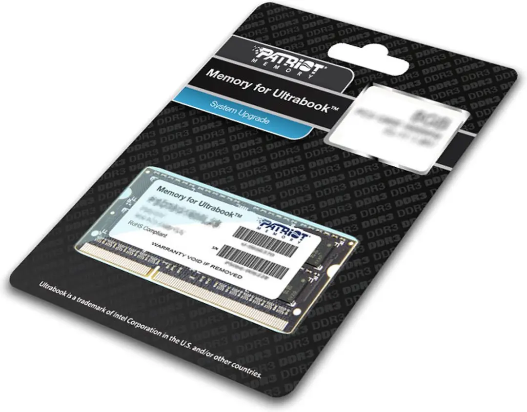 Patriot Memory 8GB DDR3 PC3-12800 SODIMM - 1600MHz