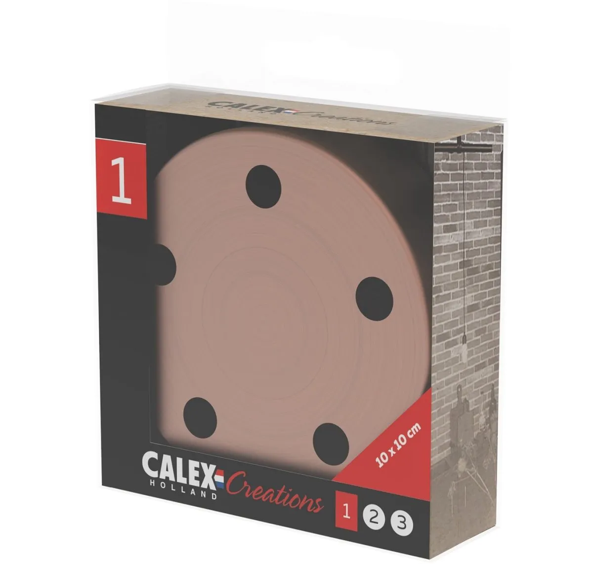 Calex Plafondkap 5 Snoeren Ø10cm - Koper Mat