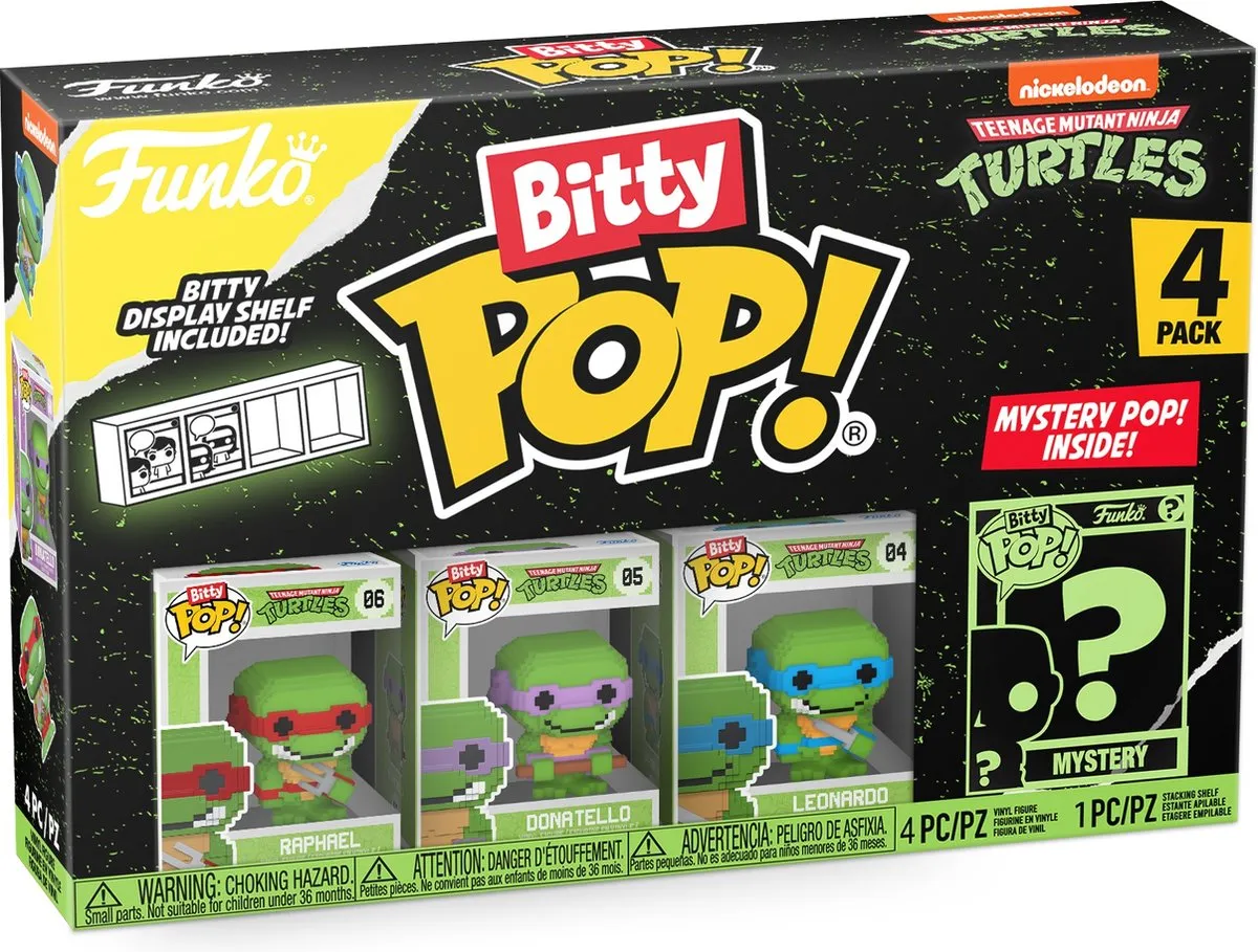 Funko Teenage Mutant Ninja Turtles Bitty POP! 71510 - 4 Stuks Multicolours