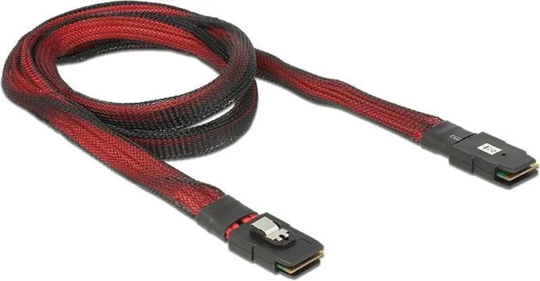 Delock Mini-SAS SFF-8087 Kabel - 1 meter - Zwart