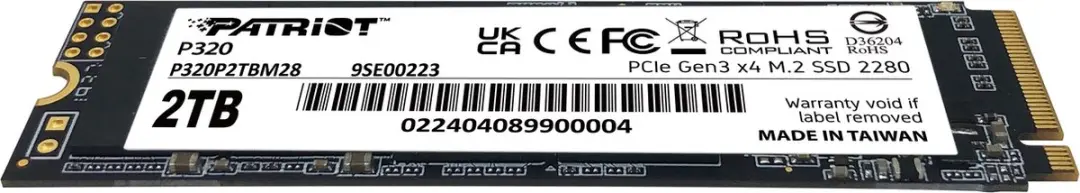 Patriot P320 P320P2TBM28 SSD M.2 - 2TB