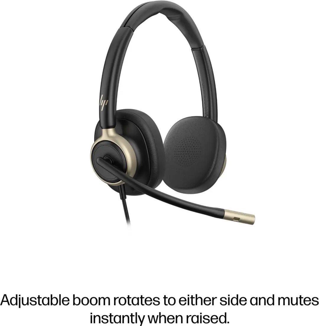 HP Poly Mission 825 C01FCAA Headset - Zwart