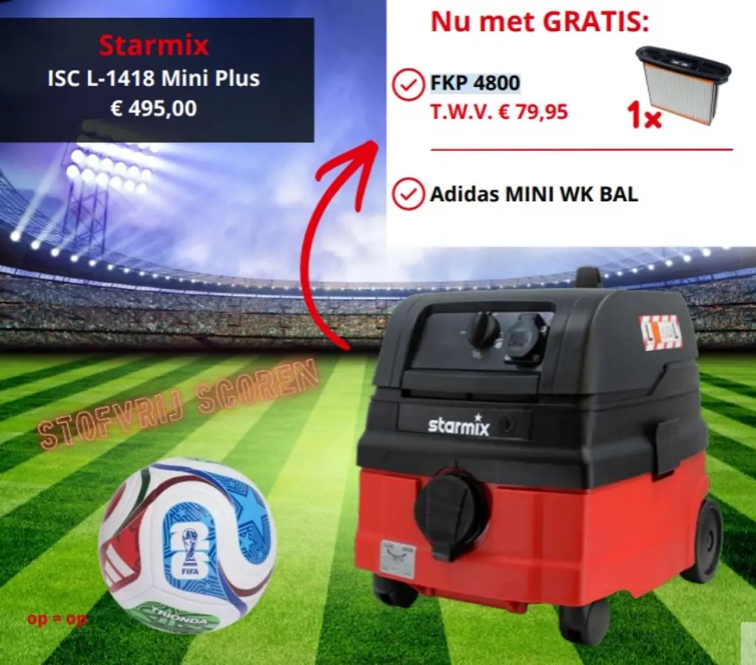 Starmix ISC L-148 Mini Plus Stofzuiger 1400W - afbeelding 2 van 5