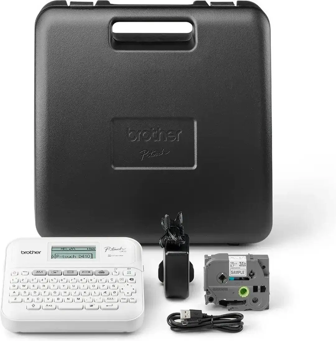 Brother PT-D410VP P-touch Labelprinter - Zwart