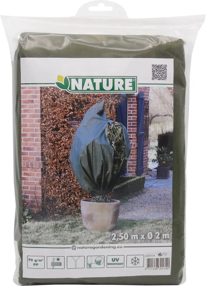 Nature Winterhoes 250 x Ø200cm - Groen - afbeelding 6 van 6