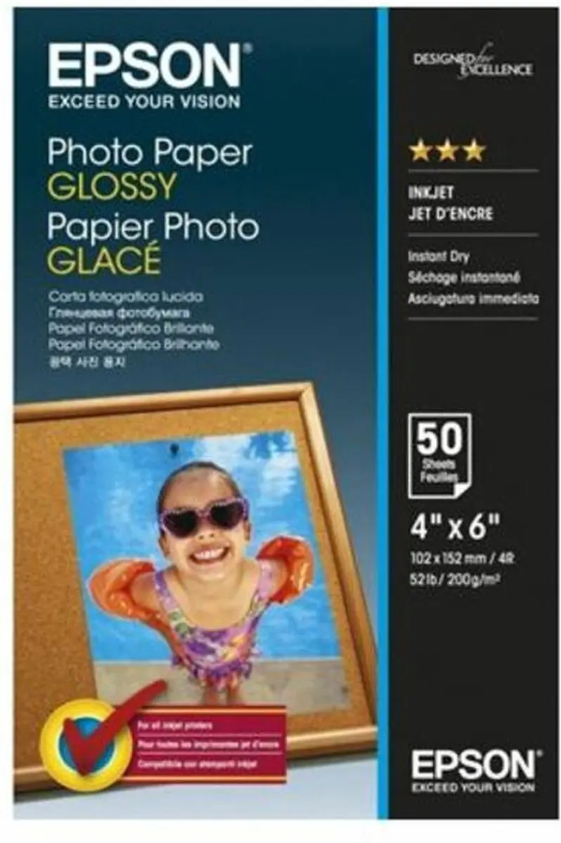 Epson Glanzend Fotopapier C13S042547 - 10x15cm 200g/m² - 50 Vel