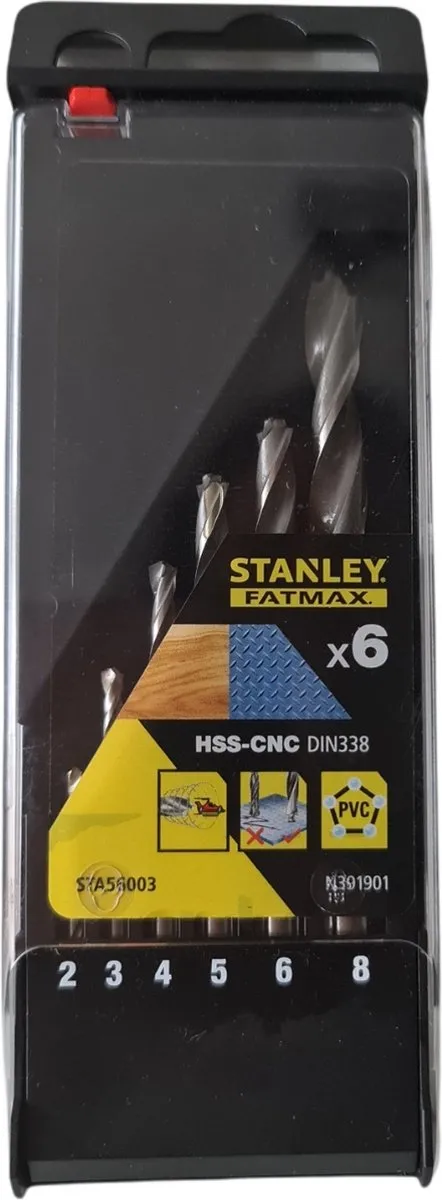 Stanley Fatmax Metaalboren Cassette 6-delig STA56003