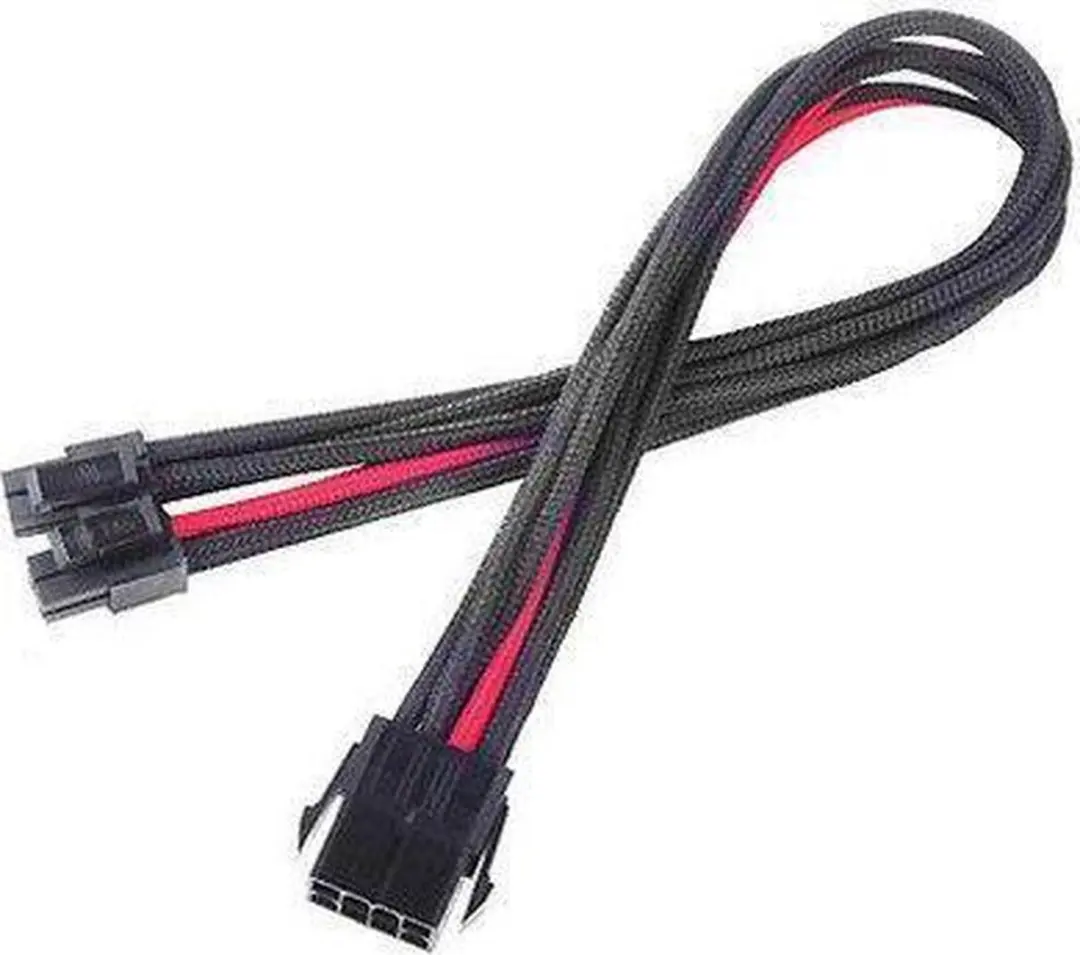 SilverStone PP07 Stroomverlengkabel 8 pin EPS12V 30cm