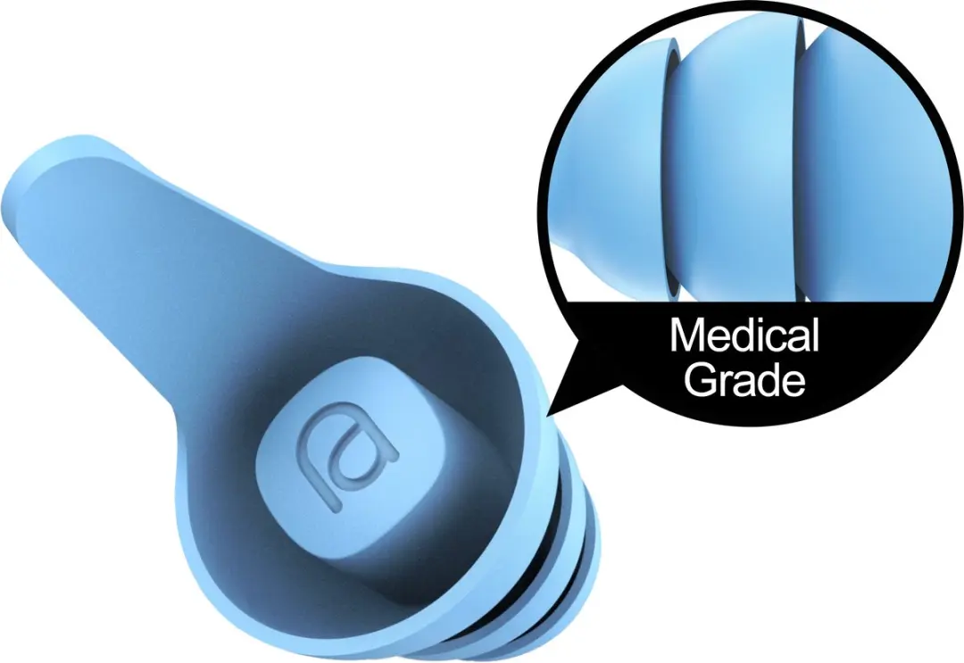 Mixx Assistive Audio Flight Oordopjes 34dB Blauw - Herbruikbaar