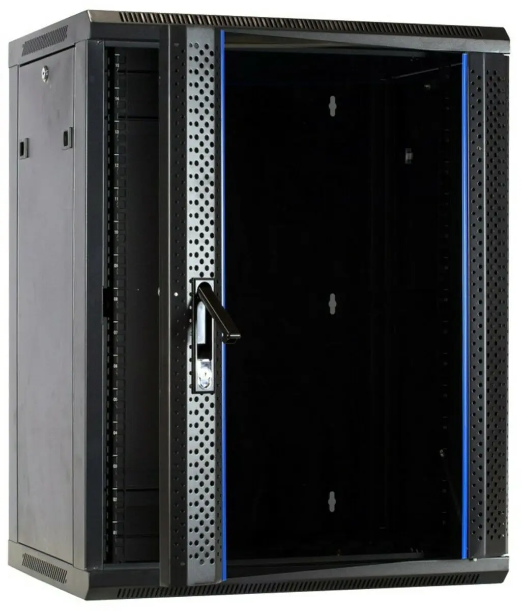 DSIT DS6615 Wandkast 19U 600x600x770mm - Zwart