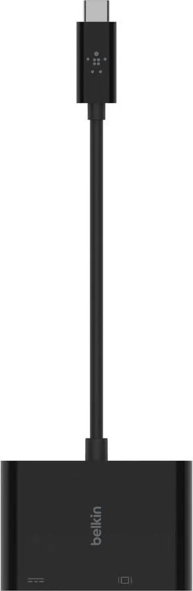 Belkin AVC001btBK USB-C Adapter - 60W PD - VGA & Opladen - Zwart