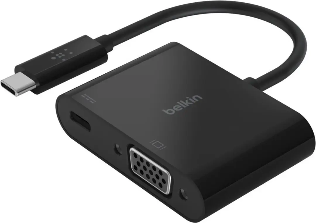 Belkin AVC001btBK USB-C Adapter - 60W PD - VGA & Opladen - Zwart - afbeelding 6 van 6