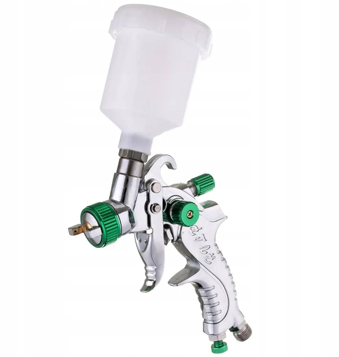 Technic Mini Lakspuit H-602P 125ml HVLP 1.0mm - Groen/Wit/Zilver