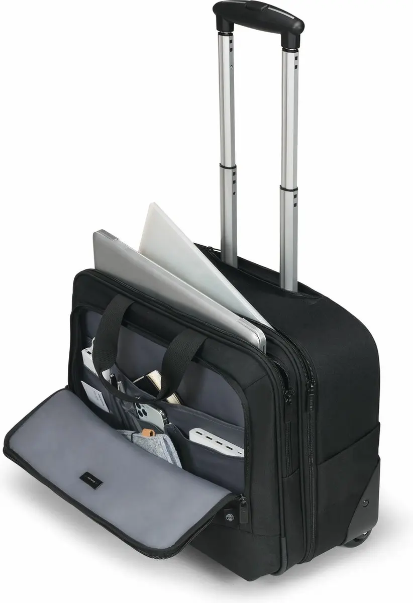 Dicota D32043-RPET Trolleytas 17.3" - Zwart - afbeelding 6 van 6