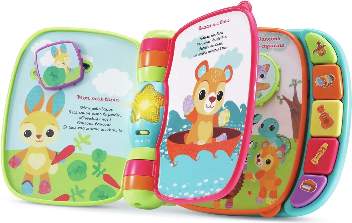 Vtech Baby Super Enchanted Book of Baby Kitties - Blauw