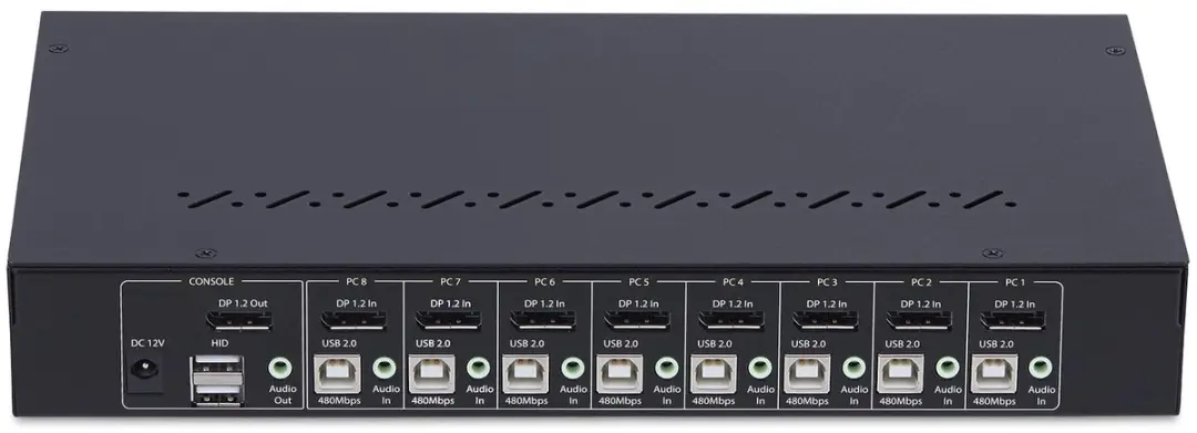 Startech R8AD122-KVM-Switch 8-Port DisplayPort - 4K 60Hz - USB Hub - Zwart - afbeelding 6 van 6