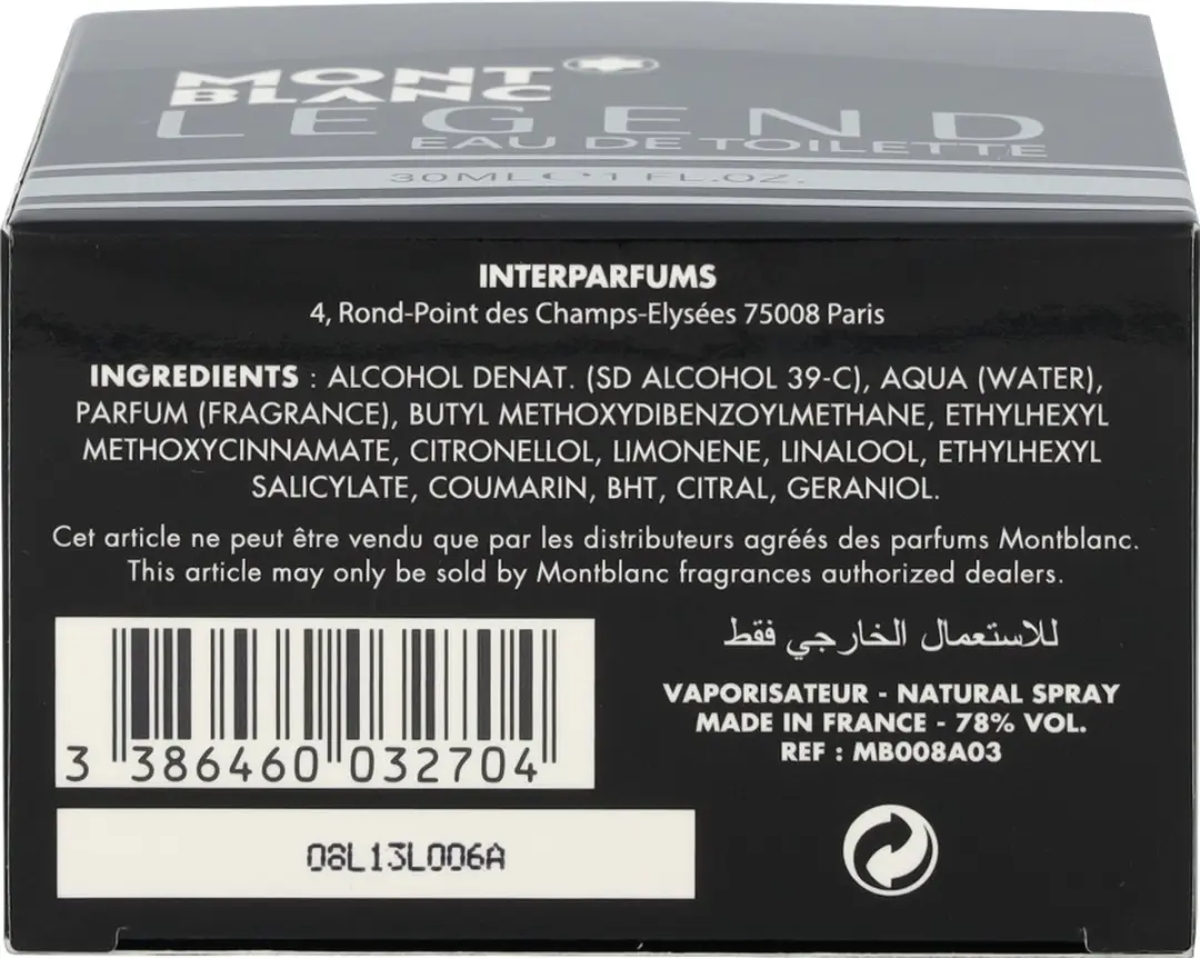 Mont Blanc Legend Eau de Toilette 30ml