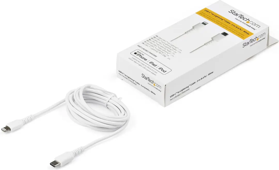 Startech USB-C naar Lightning Kabel 2m - Wit