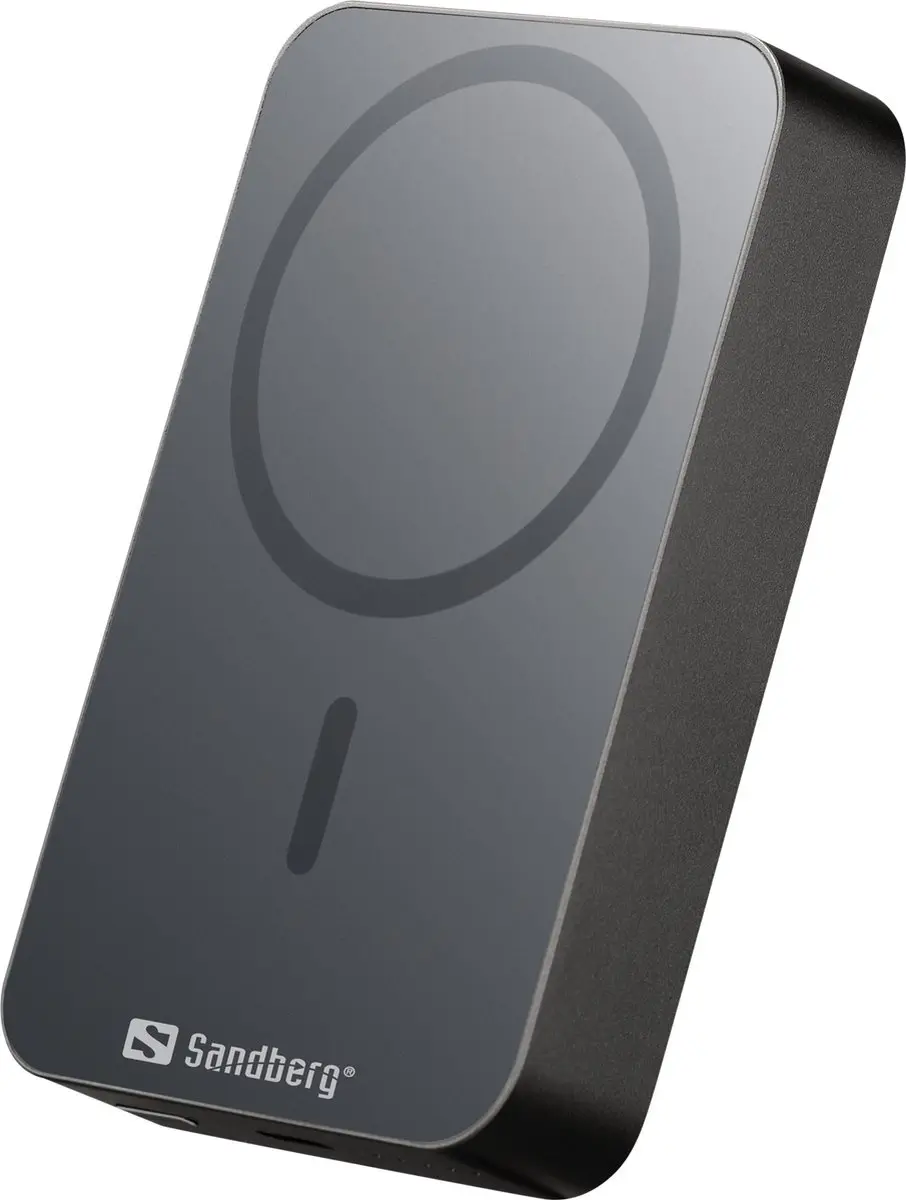 Sandberg Mag Draadloze Powerbank 10000mAh 20W - Black