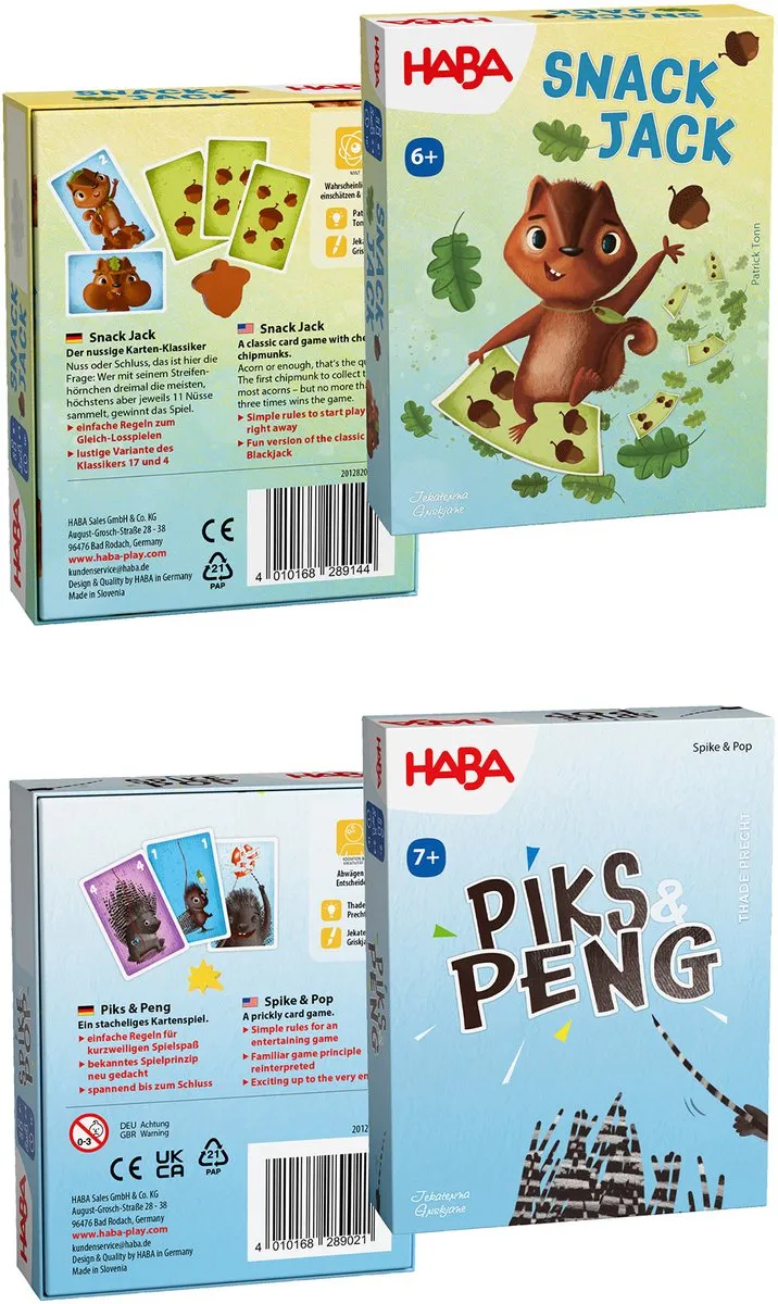 Haba Snack Jack & Piks Peng Spel