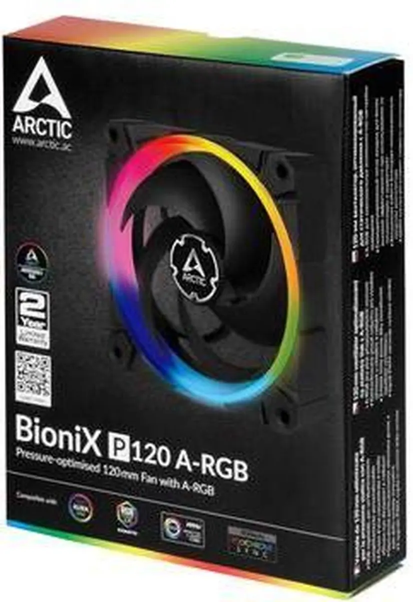 Arctic BioniX F120 A-RGB Koeler - 12cm - Grijs/Zwart