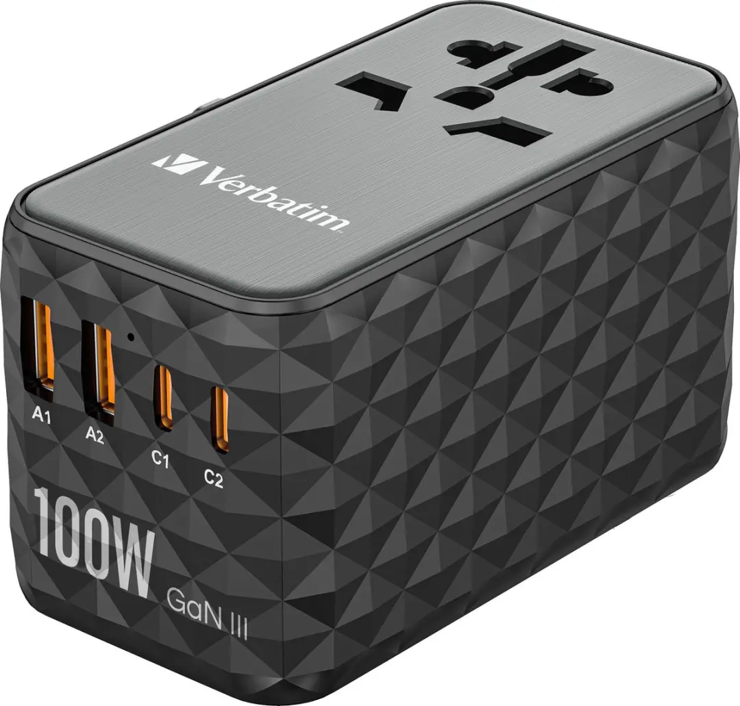 Verbatim UTA-06 GaN III Universele Travel Adapter 100W
