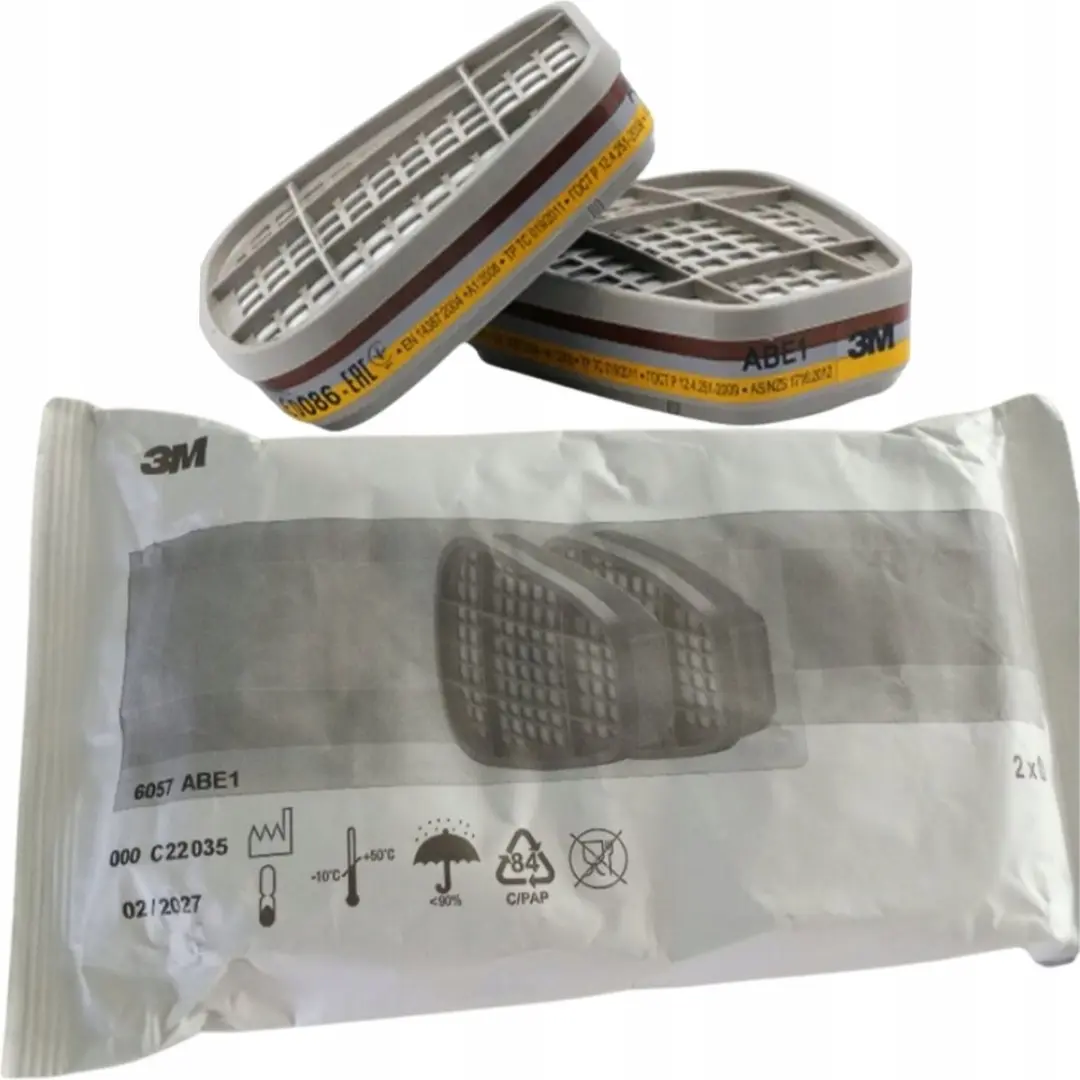 3M 7503 Halfgelaatsmasker L - met 2x A1 filters & 4x P1 inlegfilters - Blauw