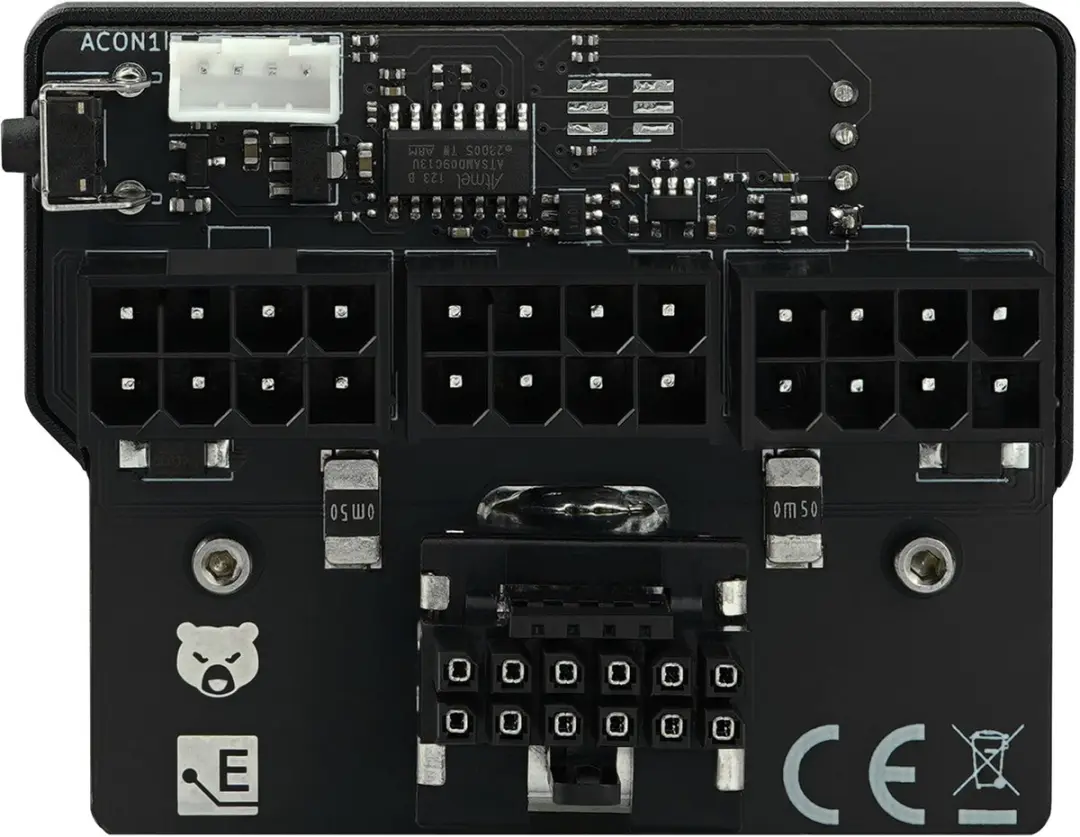 Thermal Grizzly WireView TG-WV-P38H1N GPU-adapter 12VHPWR naar 3x8Pin - OLED - Zwart