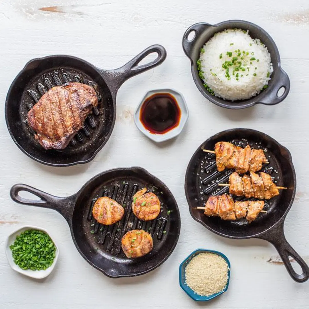 Lodge L3GP Ronde Grillpan 16,5cm - Zwart
