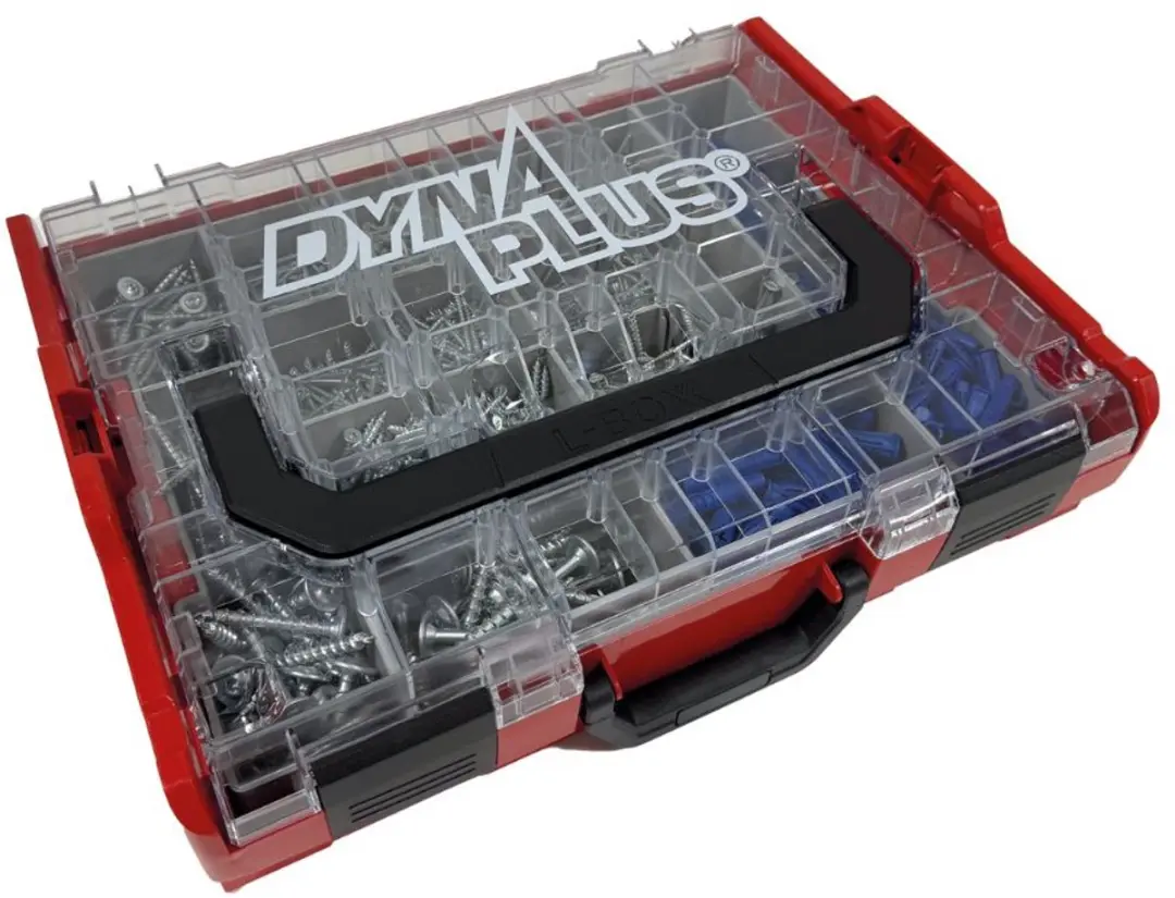 Dynaplus L-BOXX Assortimentskoffer - Pluggen & Schroeven 1190 Stuks