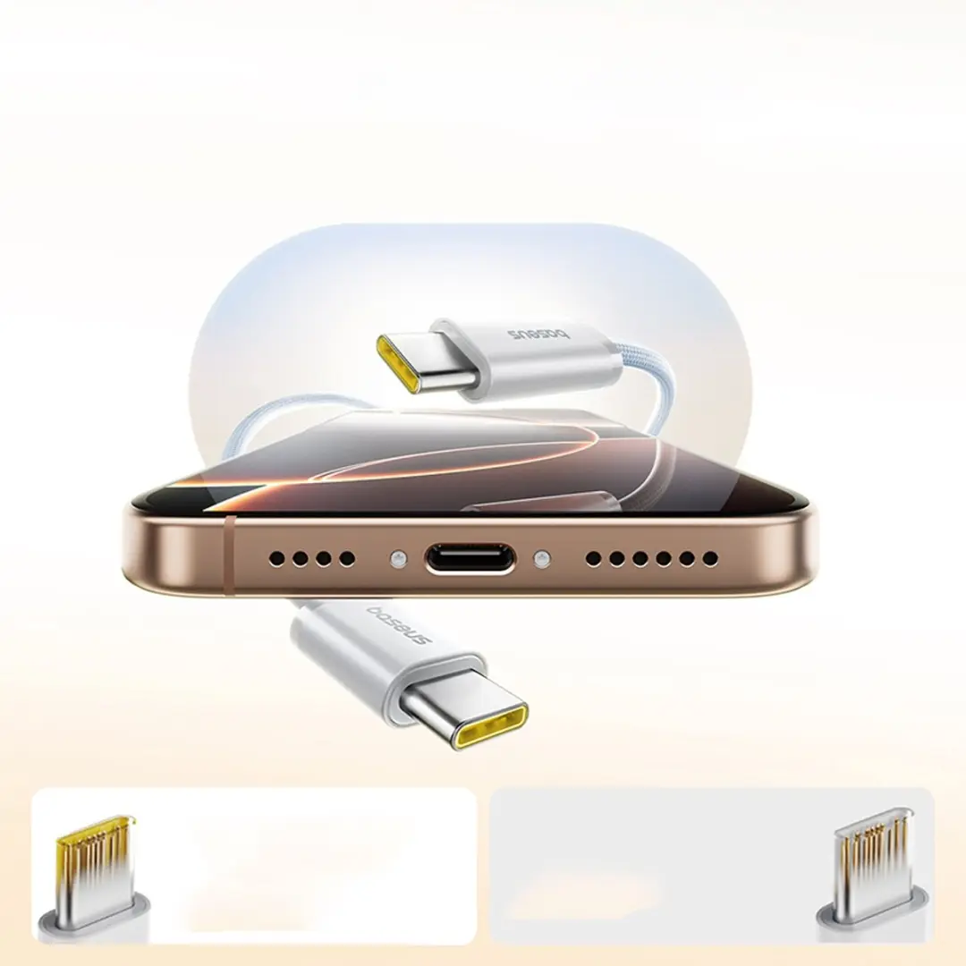 Baseus USB-C Kabel 100W PD 1m - Transparent