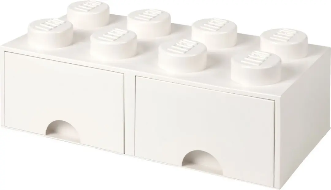 LEGO Brick 8 Opbergbox met Lades - Wit - afbeelding 6 van 6
