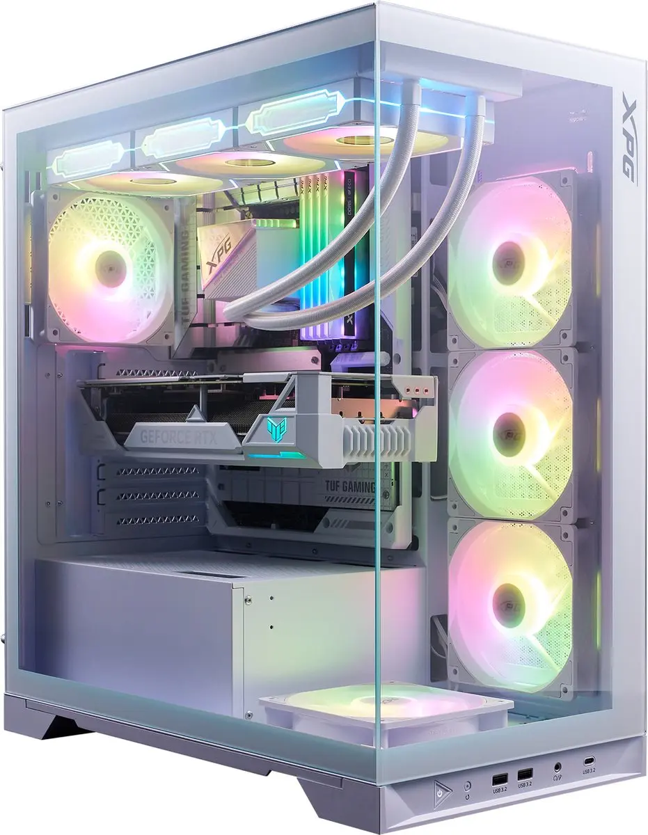 ADATA XPG Invader X BTF Midi Tower Wit - 4 Ventilatoren