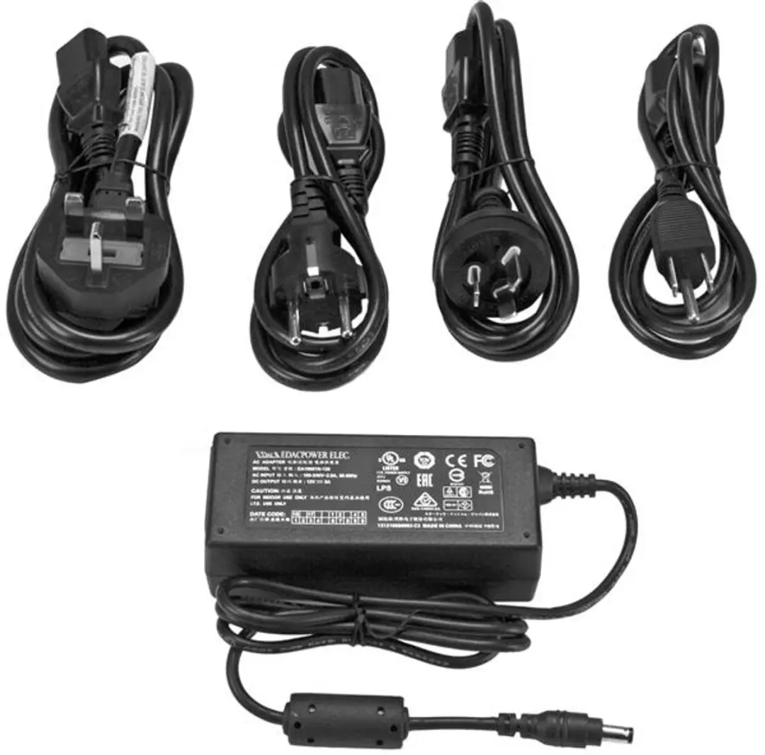 Startech SVA12M5NA Voedingsadapter 12V 5A - Zwart