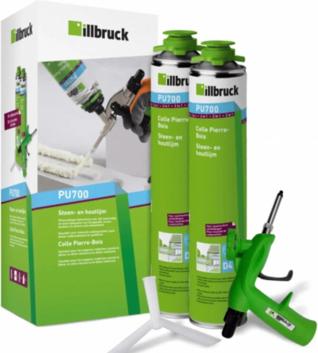 Illbruck Tremco PU700 Steenlijm Startersset 880ml