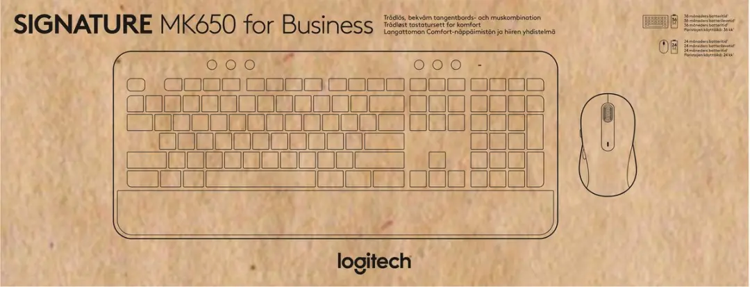 Logitech Signature MK650 Combo - Toetsenbord & Muis - Wit