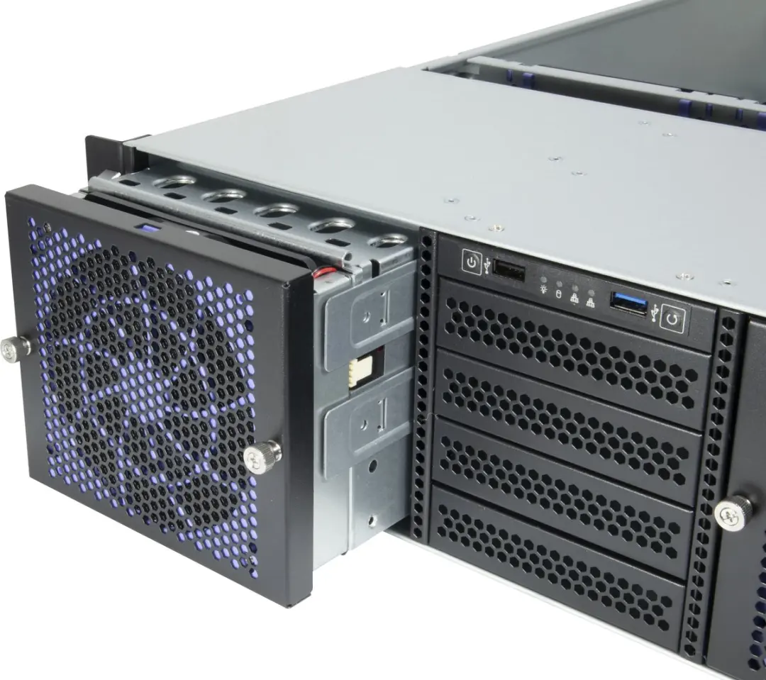 Inter-Tech IPC 3U-30765 Server - 48.3cm - Zwart